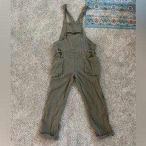 Size X-Small Army Green, Free People overall’s.